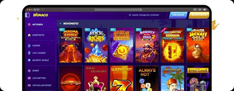 PlatinCasino Vergleich und Alternativen – Wonaco Casino - der frischeste Herausforderer