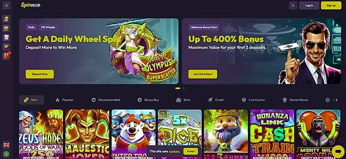 Spinhub casino Umsatzbedingungen des Bonus