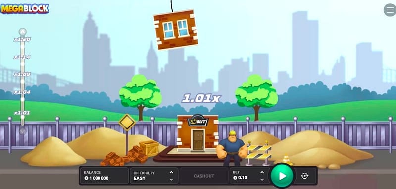 MegaBlock auf LolaJack spielen – Die 4 Schwierigkeitsstufen des Spiels erklärt